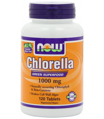 NOW Foods Chlorella 1000mg, 120 Tablets