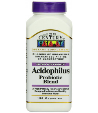21st Century Acidophilus Probiotic Blend Capsules, 150-Count