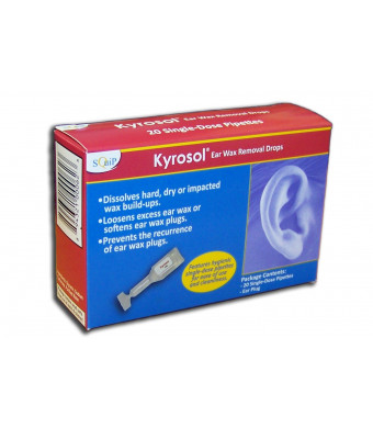 Squip Kyrosol-Ear Wax Removal Drops Refill, 20 Ounce