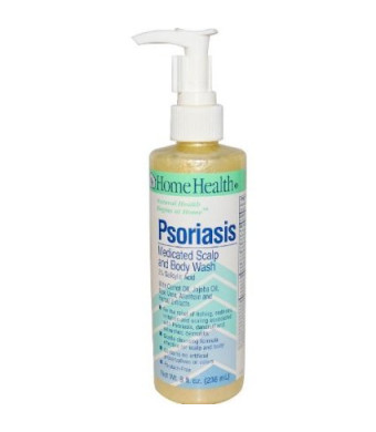 Home Health Psoriasis Medicated Scalp and Body Wash, 8 Ounce