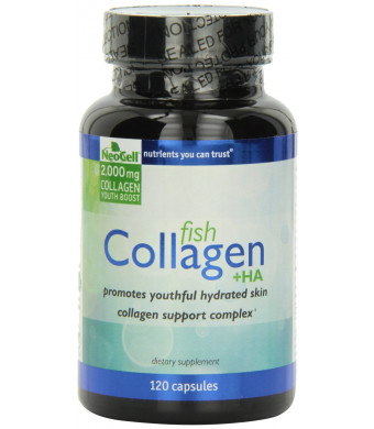 Neocell Fish Collagen plus Hyaluronic Acid Capsules 2000mg, 120 Count