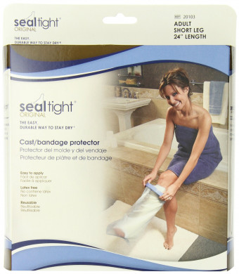Seal Tight ORIGINAL Cast and Bandage Protector, Best Watertight Protection, Adult Short Leg