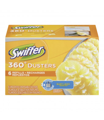 Swiffer 360 Disposable Cleaning Dusters Refills, Unscented, 6-Count (Pack of 2) (Packaging May Vary)