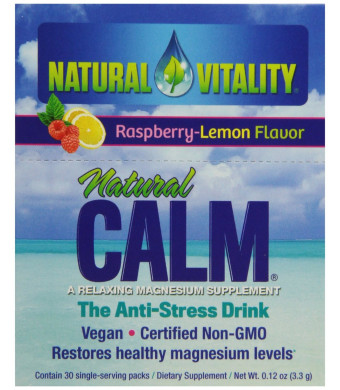 Natural Vitality Natural Calm Anti Stress Drink 30 count Raspberry Lemon flavor
