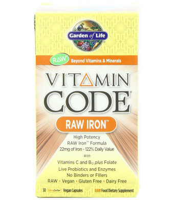 Garden of Life Vitamin Code Iron, 30 Capsules
