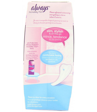 Always Thong Liners 42 Count (Pack of 8)