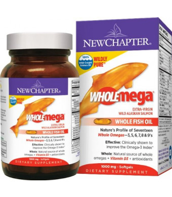 New Chapter Wholemega Whole Fish Oil, 120 Softgels