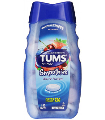 Tums Smoothies, Berry Fusion, 140 Count