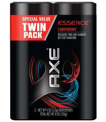 Axe Daily Fragrance, Essence 4 oz, Twin Pack