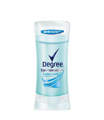 Degree MotionSense Anti-Perspirant and Deodorant, Shower Clean, 2.6 Ounce (Pack of 2)