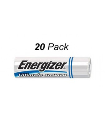 Energizer Ultimate Lithium AA 20 Batteries L91
