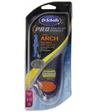Dr Scholl's Arch Pain Relief Orthotic Womens, Sizes 6 - 10