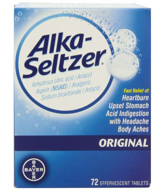 Alka-seltzer Original Effervescent Tablets, 72-Count