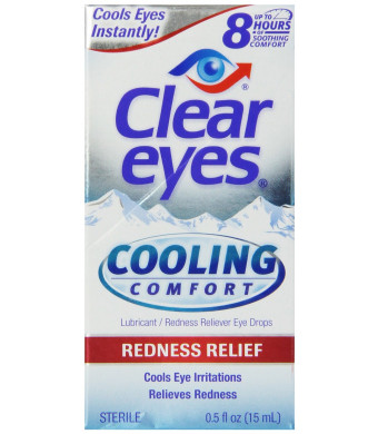 Clear Eyes Cooling Comfort- Redness Relief, 0.5 Ounce