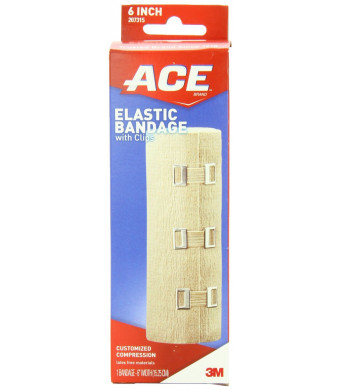 ACE Elastic Bandage with Clips, 6 Inches