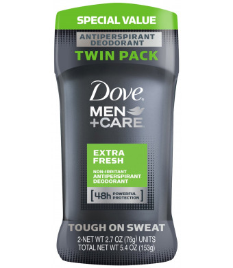 Dove Men+Care Antiperspirant and Deodorant, Extra Fresh 2.7 Ounces (Pack of 2)