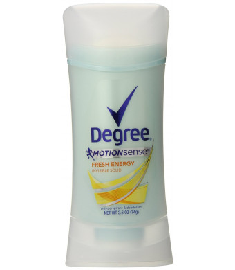 Degree MotionSense Anti-Perspirant and Deodorant, Invisible Solid Fresh Energy 2.6 oz, Twin Pack