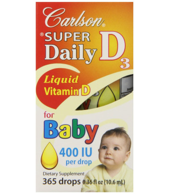 Carlson Labs Carlson Laboratories Super Daily D3 for Baby 400IU Supplement, 10.3 ml, 0.35 Fluid Ounce