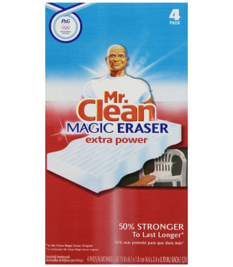 Mr. Clean Extra Power Carton Magic Eraser, 4 Count