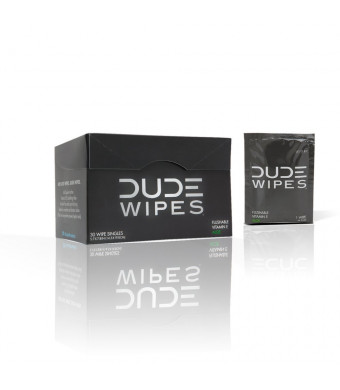 Dude Wipes - Flushable Wipes, with Aloe Vera, Singles for Travel (30 Each)