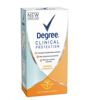Degree Clinical Protection Antiperspirant and Deodorant, Summer Strength, 1.7 Ounce