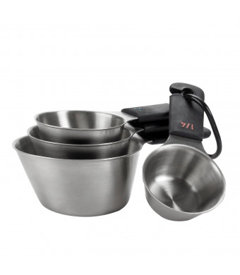 Oxo Good Grips Measuring Cup Set, Stainless Steel, 4-Pc