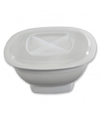 Nordic Ware Microwave Popcorn Popper, 12-Cup, White