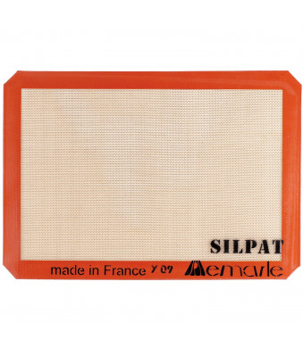 Silpat AE420295-07 Premium Non-Stick Silicone Baking Mat, Half Sheet Size, 11-5/8-Inch x 16-1/2-Inch