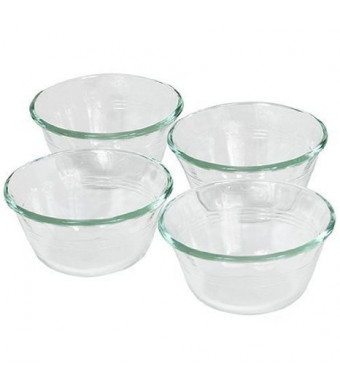 Pyrex Bakeware Clear Custard Cups, Set of 4, 6-Ounce