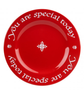 Waechtersbach Plate, You Are Special Today, Cherry Red