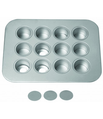 Chicago Metallic Mini Cheesecake Pan 12 Cavity, 13.90-Inch by 10.60-Inch (2-Inch by 1.6-Inch Cavities)