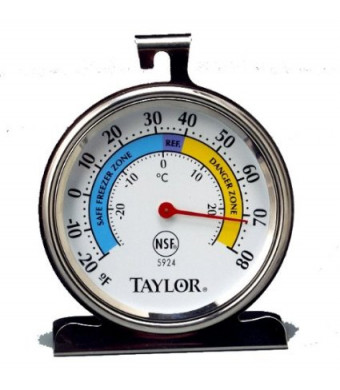 Taylor Food Service Classic Series Large Dial Thermometer, Freezer-Refrigerator