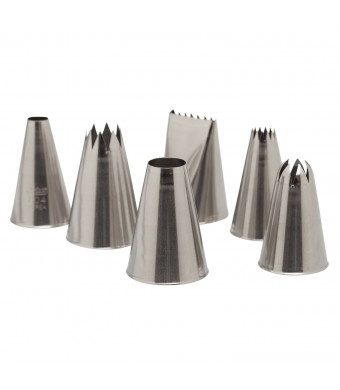 Ateco 6-Piece Pastry Tube and Tips Set