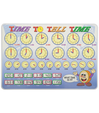 Painless Learning Time to Tell Time Placemat