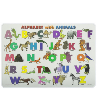 Painless Learning Alphabet with Animals Placemat