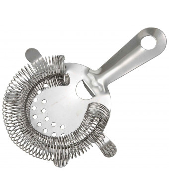 Winco Stainless Steel 4-Prong Bar Strainer