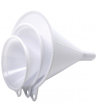 Norpro 243 3-Piece Plastic Funnel Set