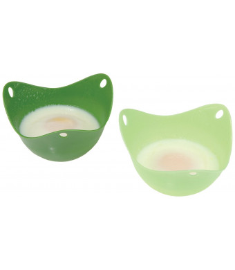 Fusionbrands Set of 2 Silicone Poach Pods - Green