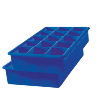 Tovolo Perfect Cube Ice Trays, Stratus Blue - Set of 2