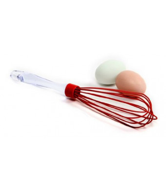 Norpro Silicone Whisk, Red