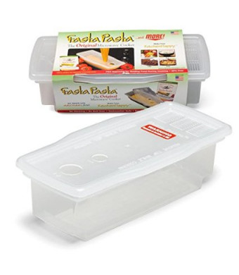 Microwave Pasta Cooker - The Original Fasta Pasta - No Mess, Sticking or Waiting For Boil