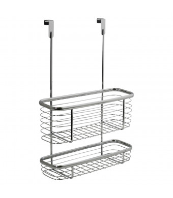 InterDesign Axis Over the Cabinet, X3 Basket, Chrome