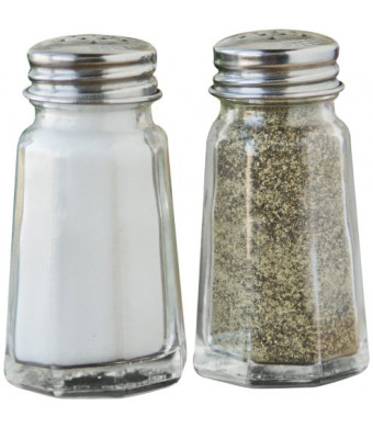 Fox Run Salt and Pepper Shaker Set, Glass