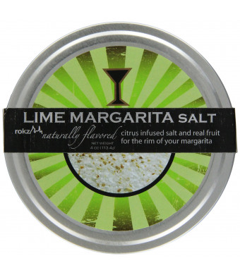 Rokz Design Group Infused Margarita Salt, Lime, 4 Ounce