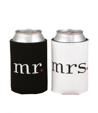 Hortense B. Hewitt Wedding Accessories Mr. and Mrs. Can Coolers Gift Set