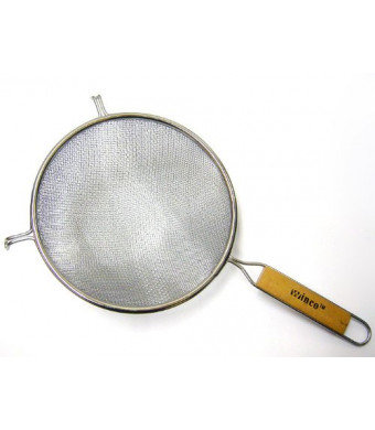 Winco MS3A-8D Strainer with Double Fine Mesh, 8-Inch Diameter