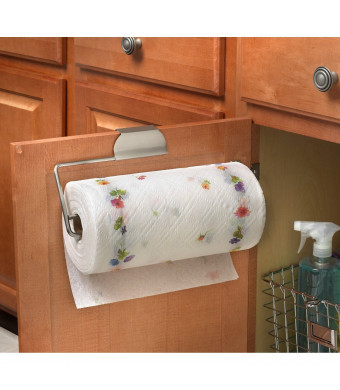 Spectrum 76771 Over The Drawer/Cabinet Paper Towel Holder, Brushed Nickel