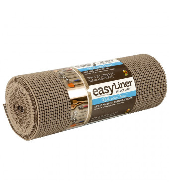 Duck Brand 1100731 Select Grip Easy Liner Non-Adhesive Shelf Liner, 12-Inch x 20-Feet, Taupe