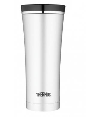 Thermos 16-Ounce Vacuum-Insulated Travel Tumbler, Stainless Steel