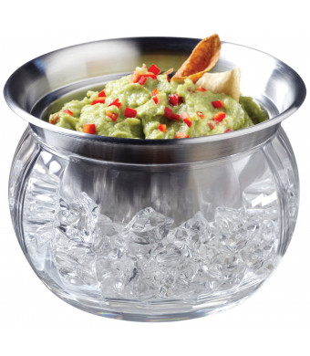 Prodyne ICED Dip-on-Ice Stainless-Steel Serving Bowl